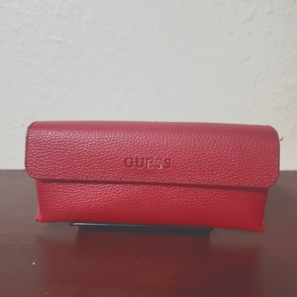 Guess Red Leather Clutch